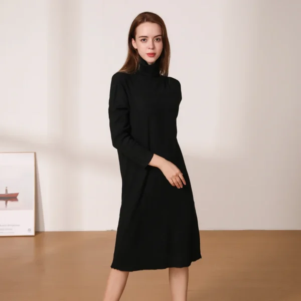 Sweater Dress Women Winter Elegant Tight Casual - Image 6
