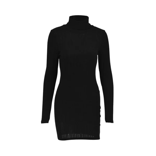 Sweater Dress: Turtleneck, Sexy Bodycon Mini - Image 6