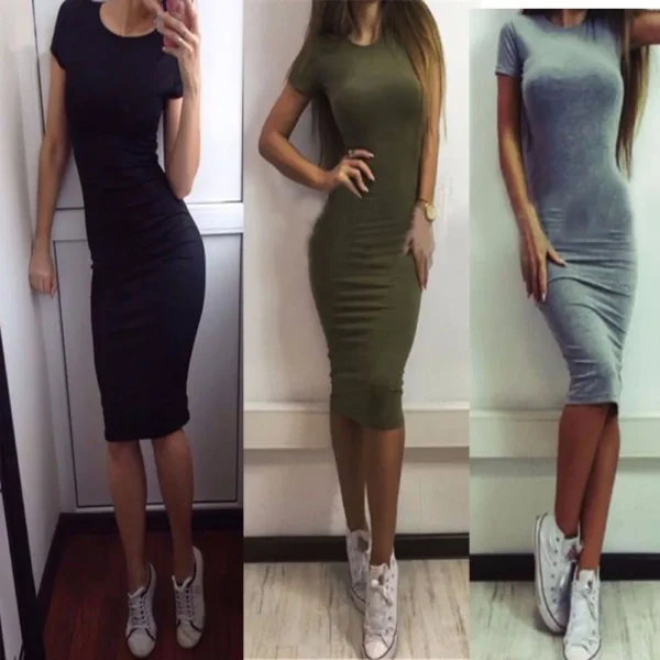 Elegant A-Line Sweater Dress for Women - Image 2