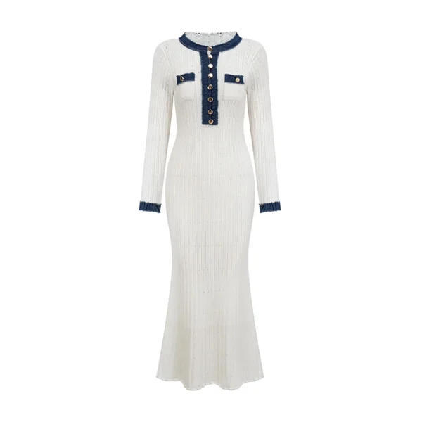 Sweater Dress - Sexy Ribbed Long Sleeve Bodycon Style - Image 6