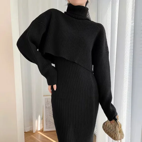 Sweater Dress: Two-Piece Set Winter Style for Women