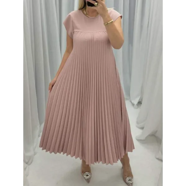 Summer Dress Sleeveless Pleated Casual Fashion - Image 6
