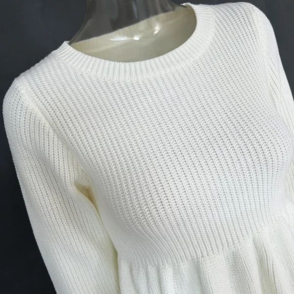 Sweater Dress Women A-Line High Waist Pullover - Image 6