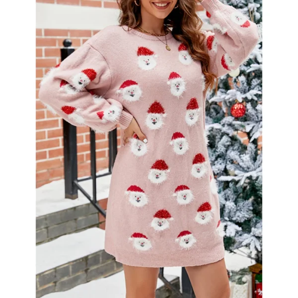 Mia Muse Slim Fit Sweater Dress, Long Sleeve, Mini - Image 4