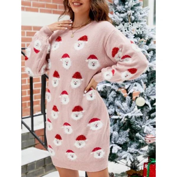 Mia Muse Slim Fit Sweater Dress, Long Sleeve, Mini - Image 5